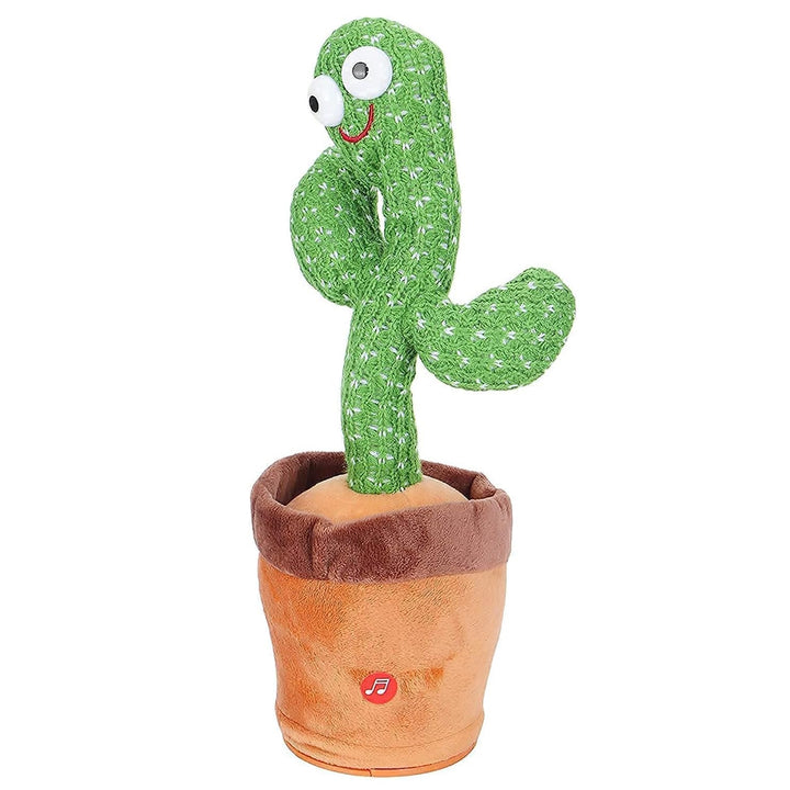 Gominimo Dancing Cactus Plush Toy Electronic Shake with Battery Operated Green