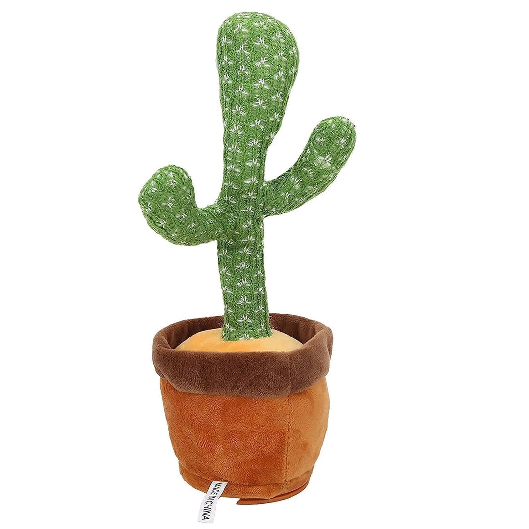 Gominimo Dancing Cactus Plush Toy Electronic Shake with Battery Operated Green