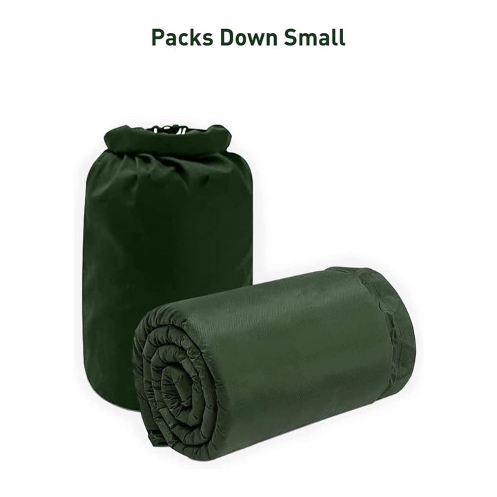 KILIROO Inflating Camping Mat with Pillow - Army Green