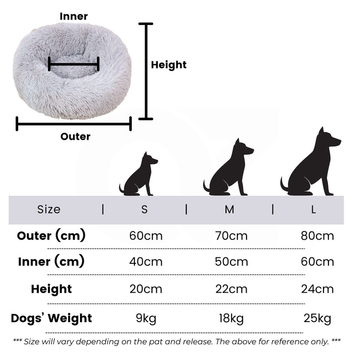 Floofi Pet Bed 80cm (Grey)