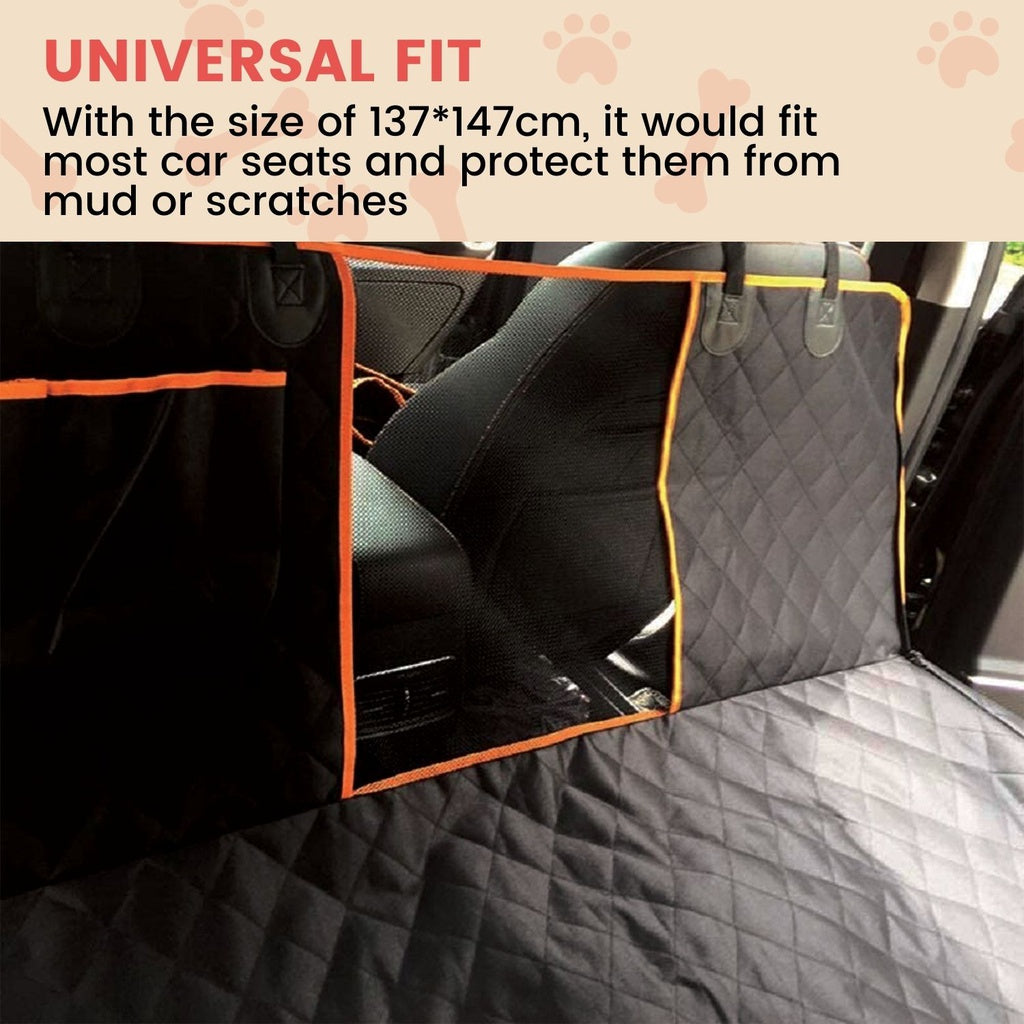 Floofi Pet Car Back Seat Cover Waterproof Safety -