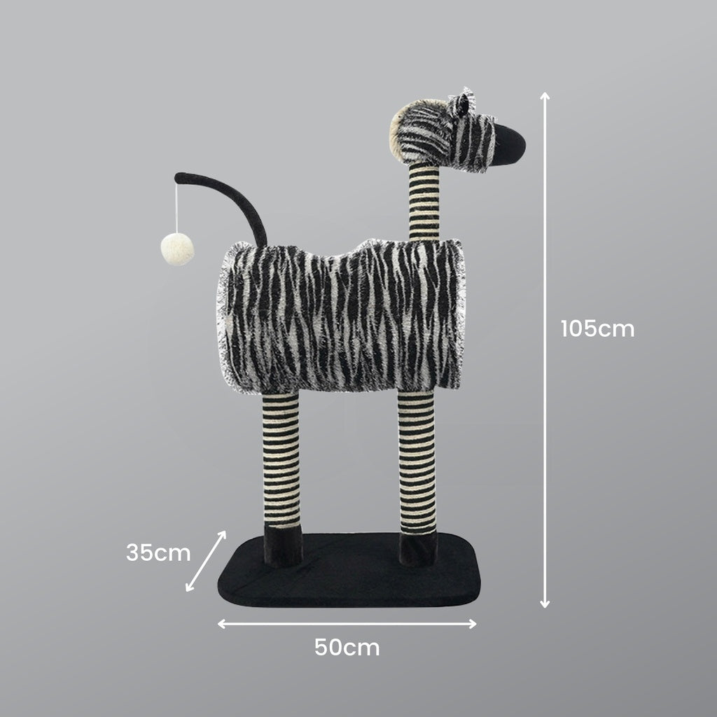 Floofi Cat Tree Zebra - FI-CT-101-RN