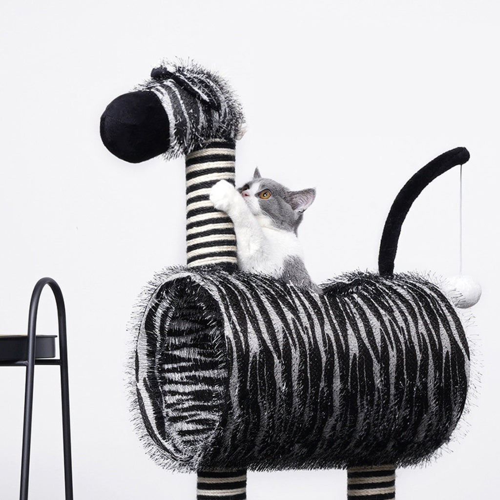 Floofi Cat Tree Zebra - FI-CT-101-RN