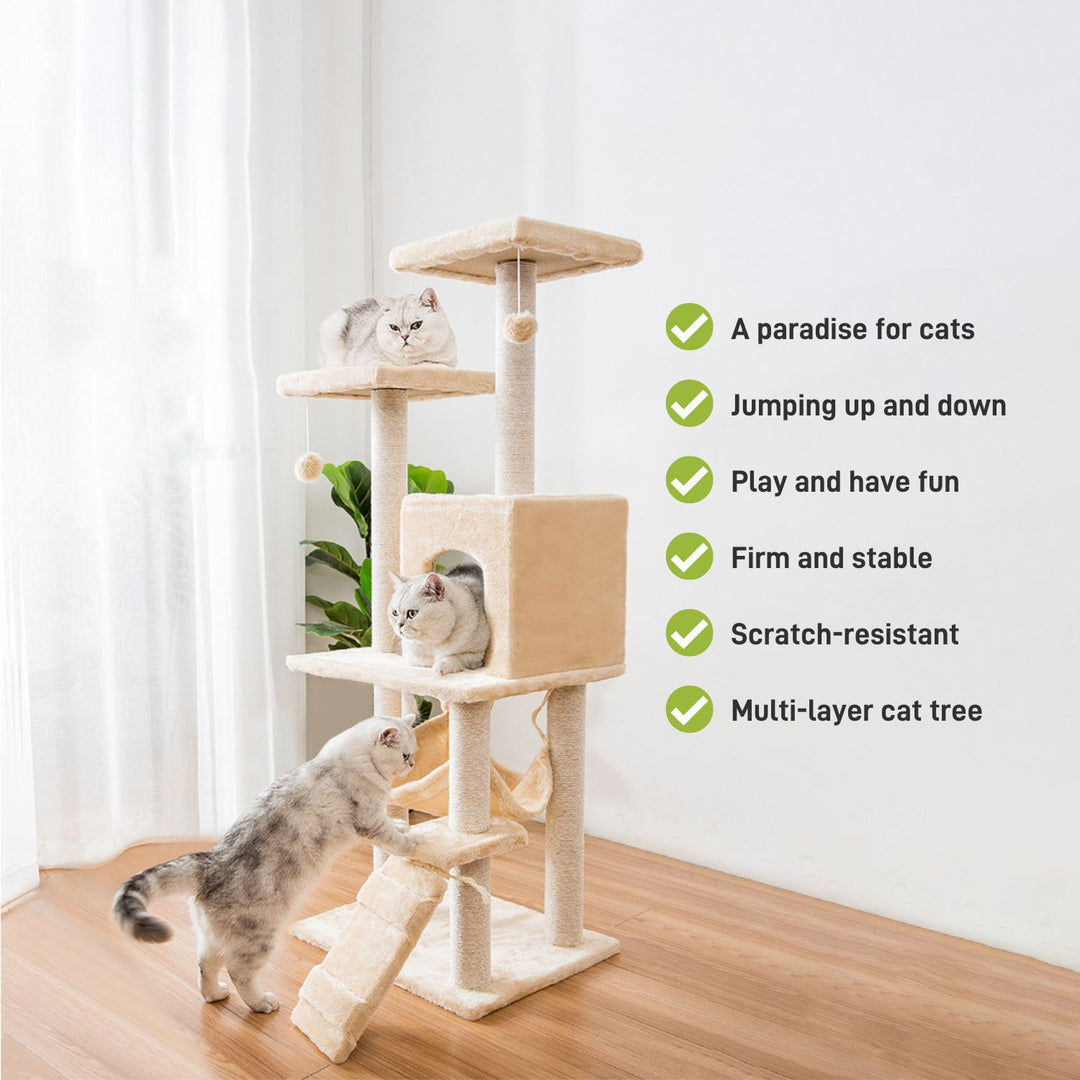 Cat Tree (138cm Dark Grey)