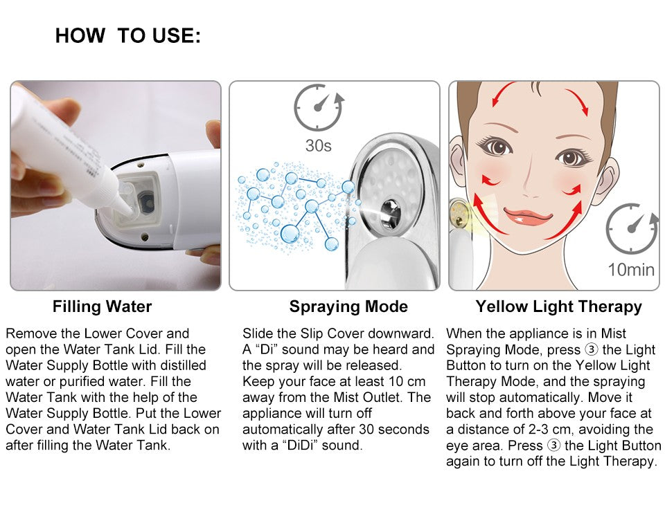 TOUCHBeauty Light 590 Portable Facial Mist TB-1185