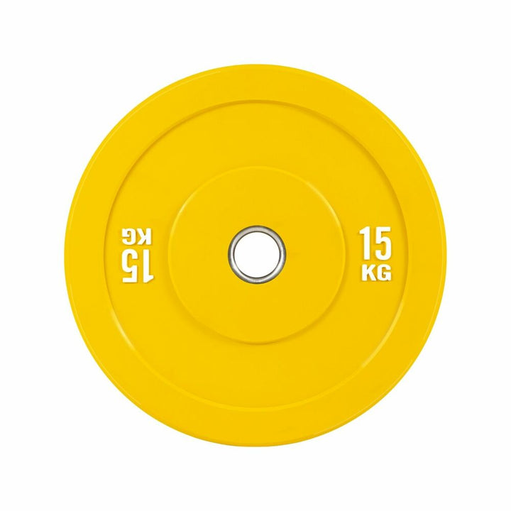 Verpeak Colour Bumper Plate 15KG Yellow