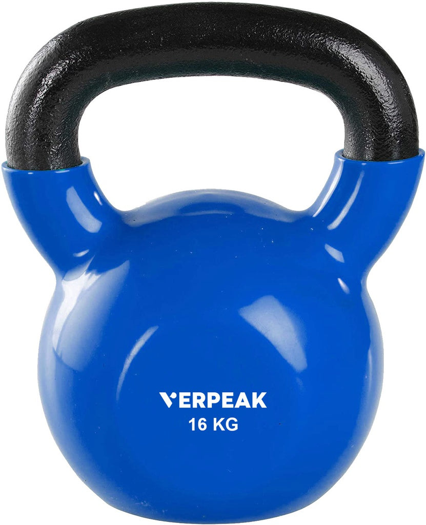 Verpeak Vinyl Kettlebell 16kg Blue