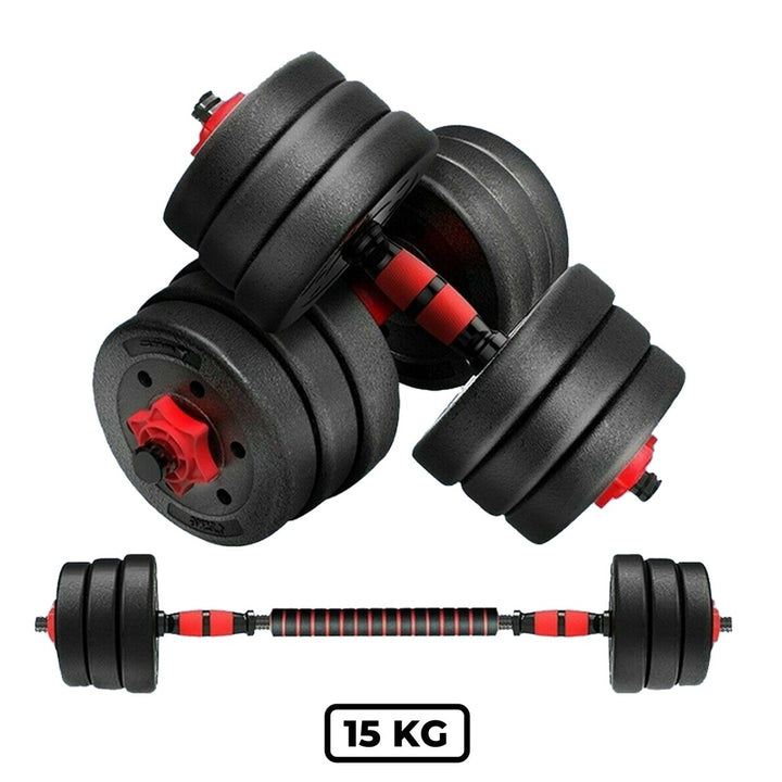 VERPEAK Adjustable Rubber Dumbbell 15kg