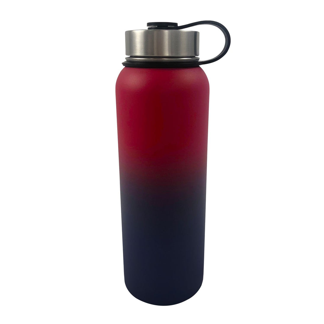 Verpeak 40oz Vacuum Insulated Water Bottle 3 Lids Straw Red Purple