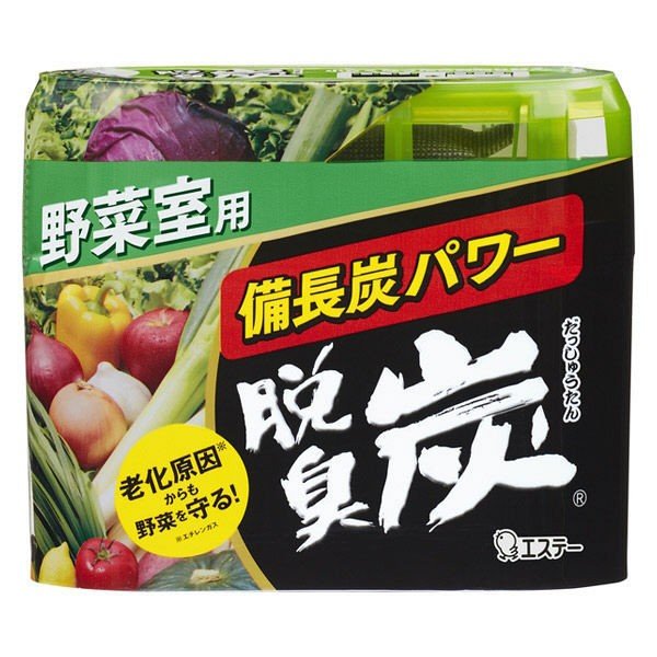 [6-PACK] S.T. Japan Deodorizing Charcoal For Vegetable Room 140g