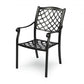 Fiji Metal Outdoor Dining chair with cushions (1 pair)