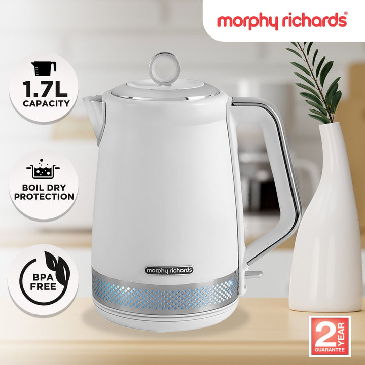 Morphy Richards Illumination Jug Kettle 1.7l - White