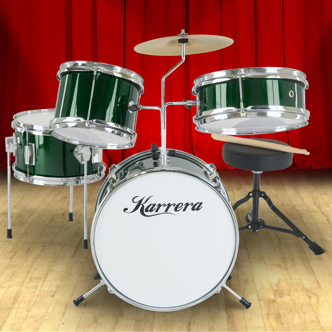 Karrera Children's 4pc Drumkit - Green