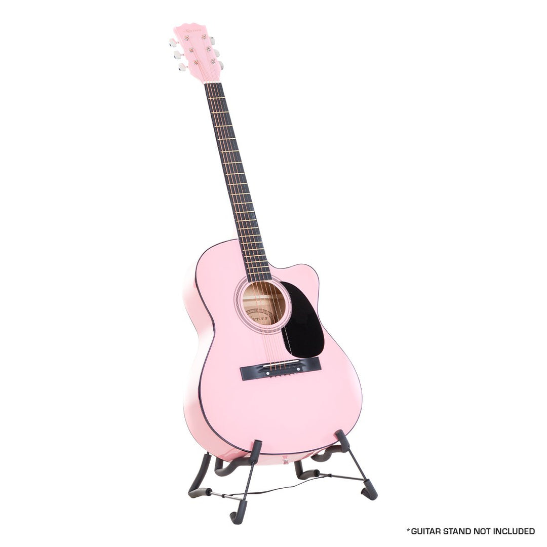 Karrera Acoustic Cutaway 40in Guitar - Pink