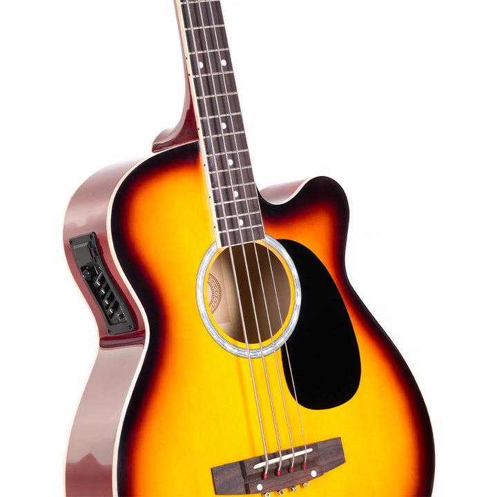 Karrera 43in Acoustic Bass Guitar Sunburst