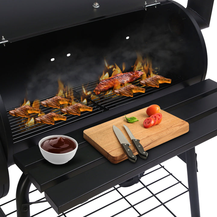 Wallaroo 2-in-1 Outdoor Barbecue Grill & Offset Smoker