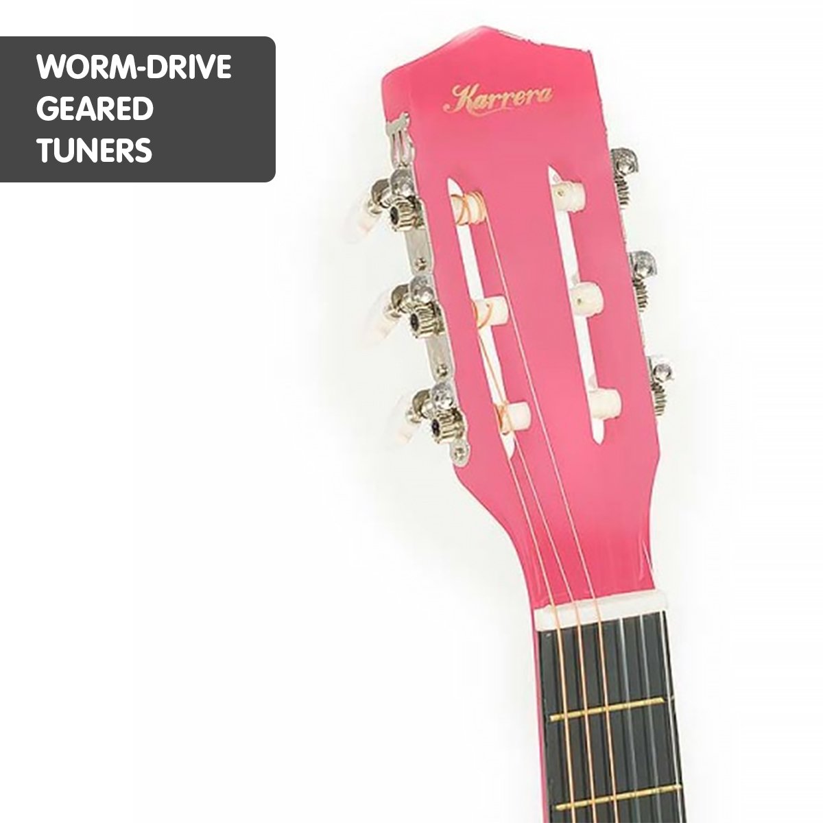 Karrera Childrens Acoustic Guitar Kids - Pink