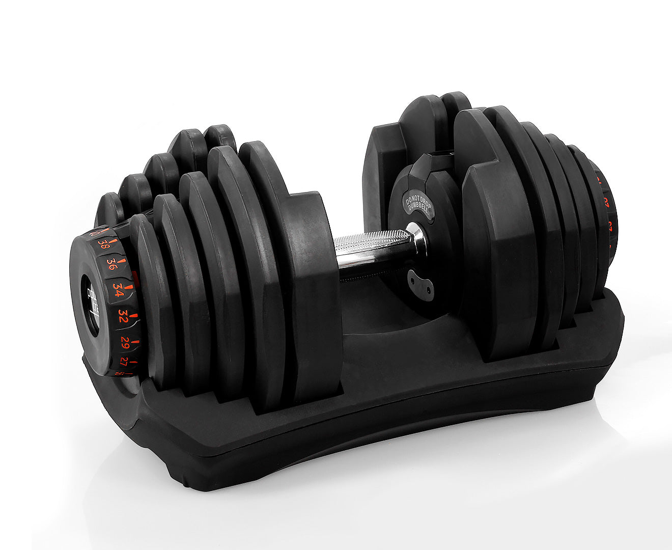 Powertrain 2x 40kg Powertrain Adjustable Dumbbells with Stand