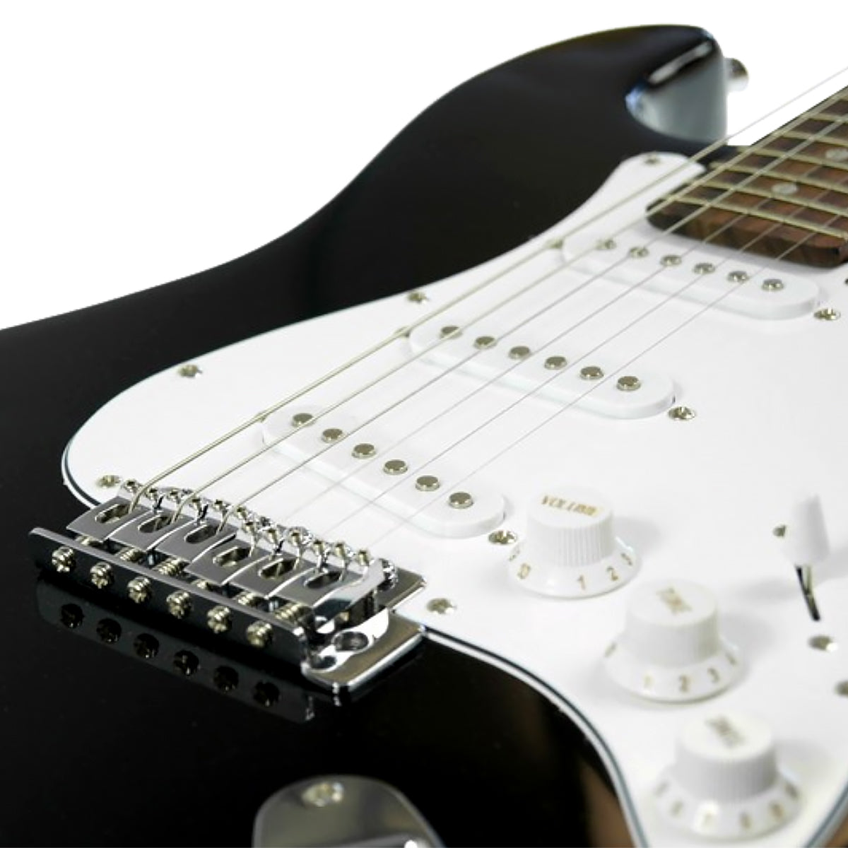 Karrera 39in Electric Guitar - Black