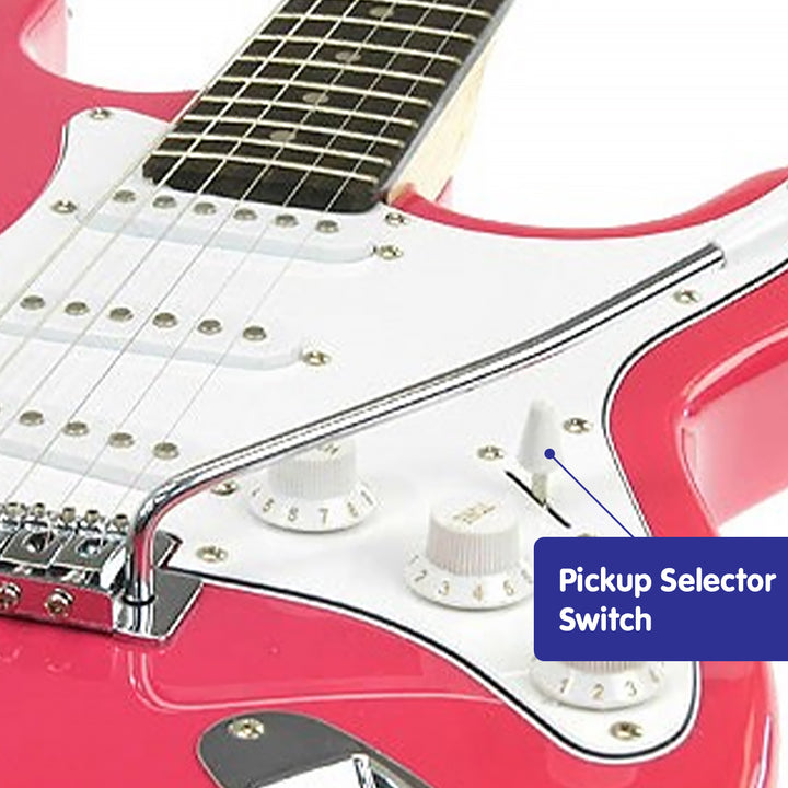 Karrera 39in Electric Guitar  - Pink