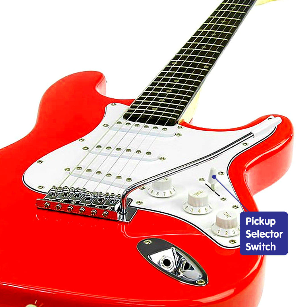 Karrera 39in Electric Guitar - Red