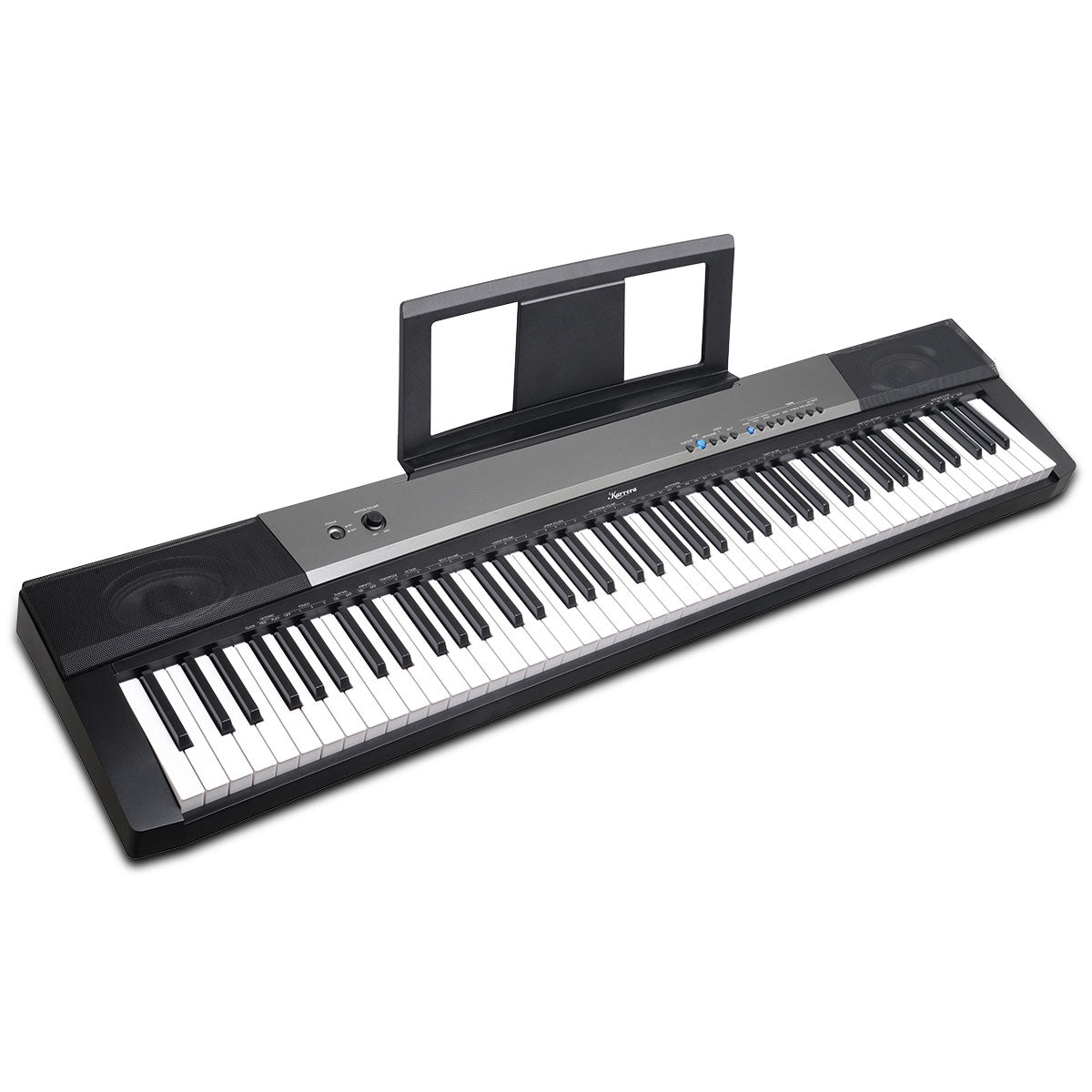 Karrera 88 Keys Electronic Keyboard Piano with Stand Black