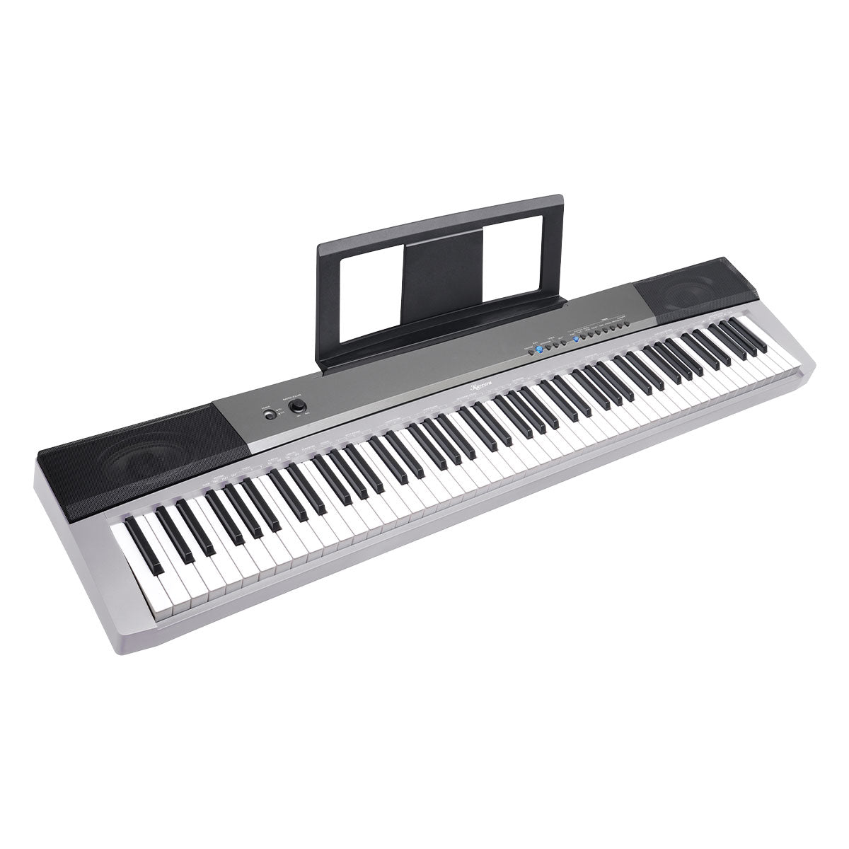 Karrera 88 Keys Electronic Keyboard Piano with Stand Silver