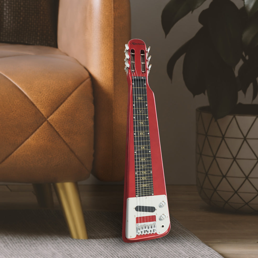 Karrera 6-String Steel Lap Guitar - Metallic Red