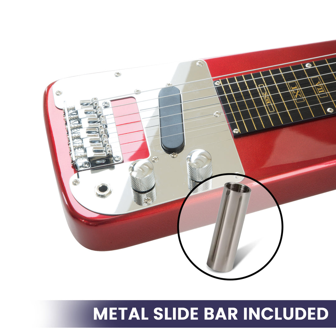 Karrera 6-String Steel Lap Guitar - Metallic Red