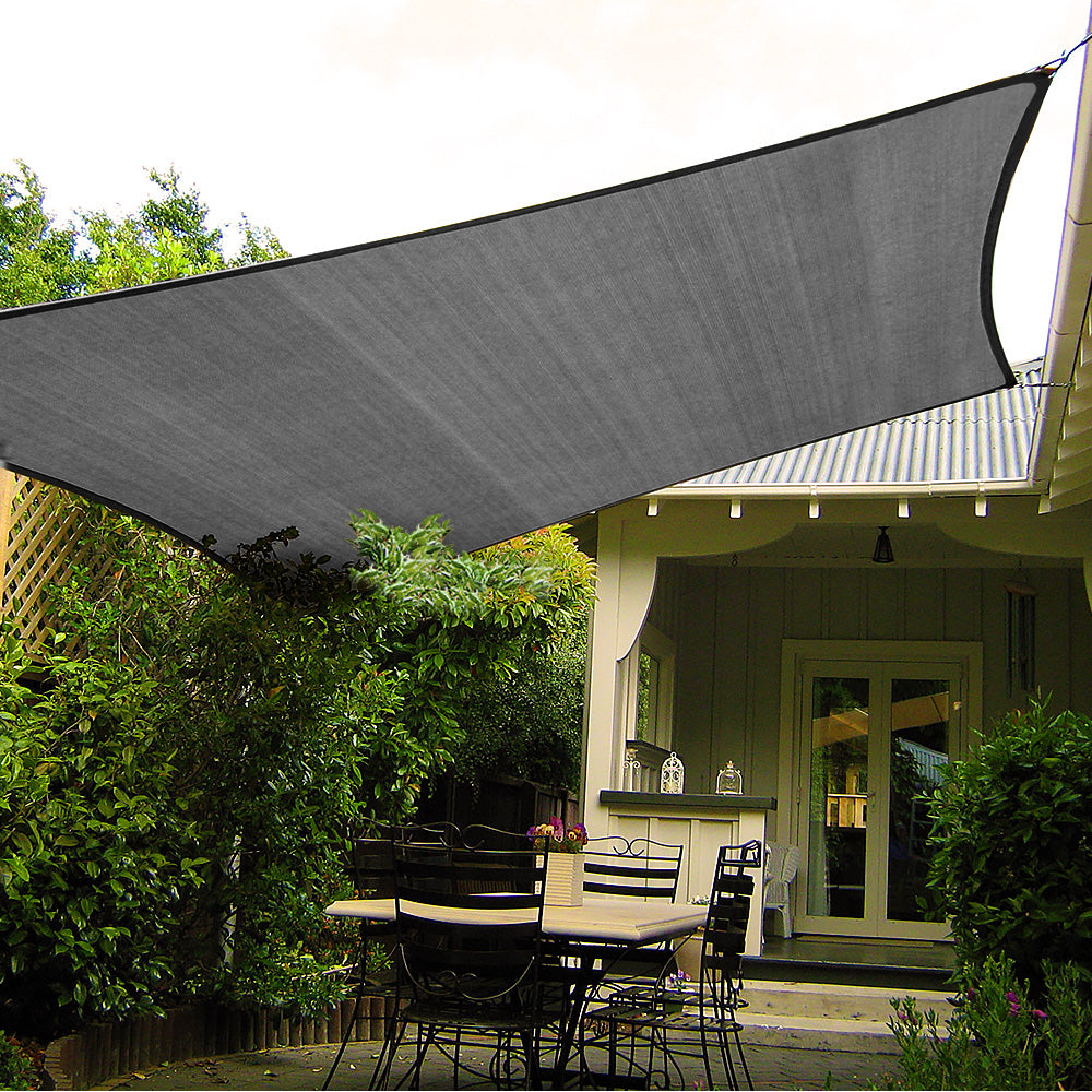 Wallaroo Rectangular Shade Sail 4m x 5m - Grey