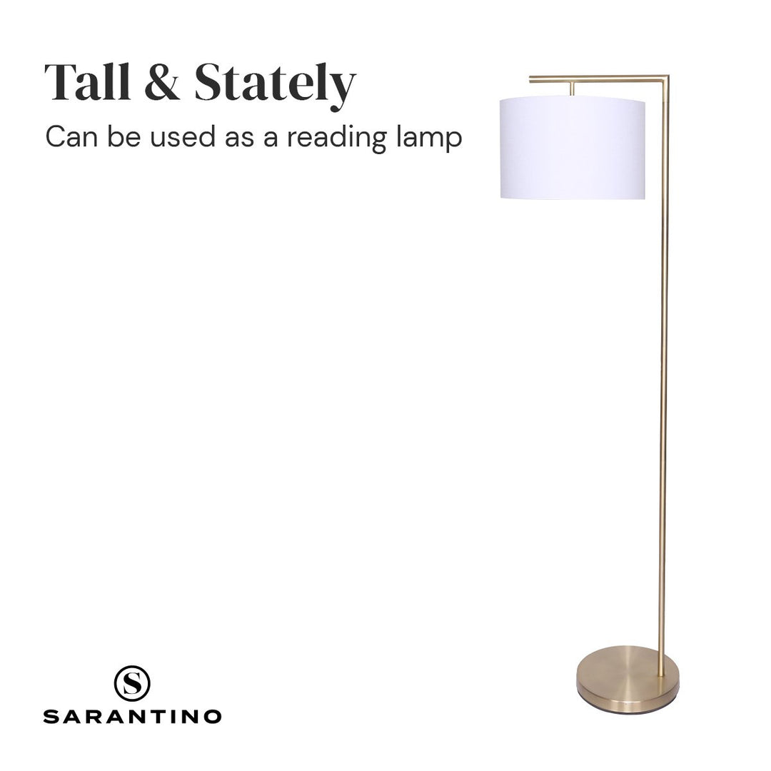 Sarantino 90-Degree Modern Arc Floor Lamp