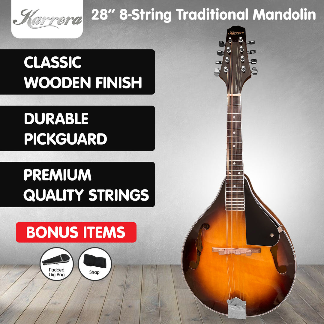 Karrera Traditional Mandolin - Sunburst