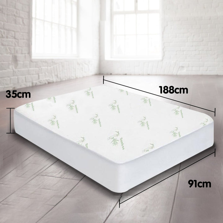 Laura Hill Bamboo Mattress Protector- Single