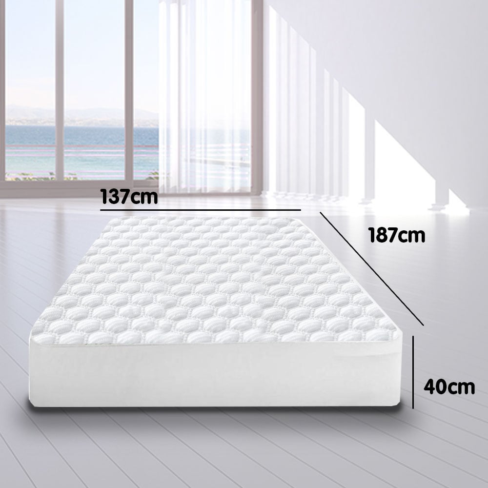 Laura Hill Luxury Cool Max Comfortable Fully Fitted Bed Mattress Protector - Single