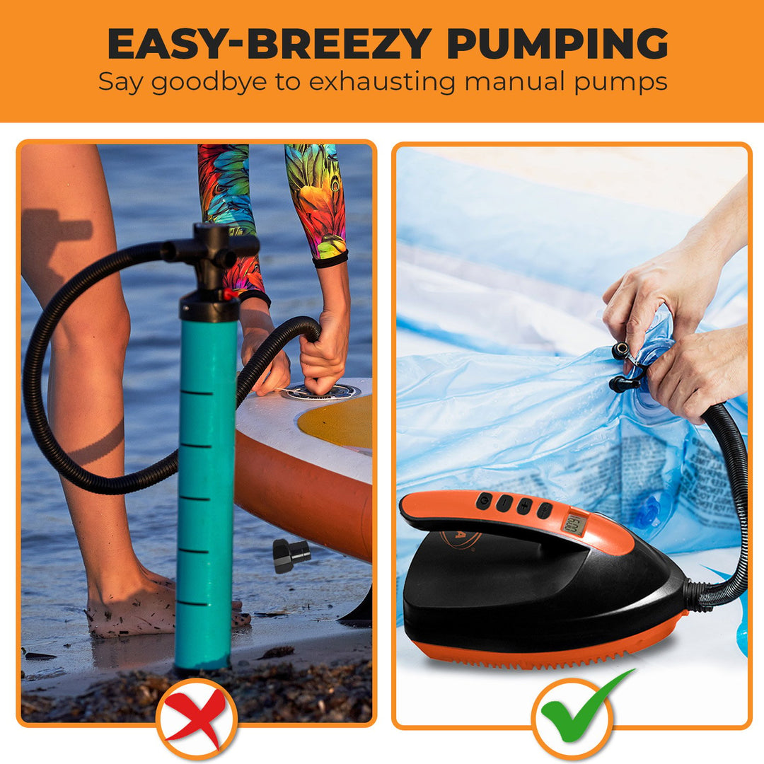 Kahuna Portable Electric Air Pump 12V for Inflatable Paddle Boards