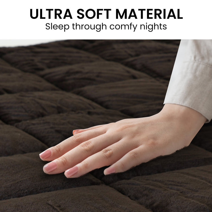 Laura Hill 500GSM Faux Mink Quilt Comforter - Super King