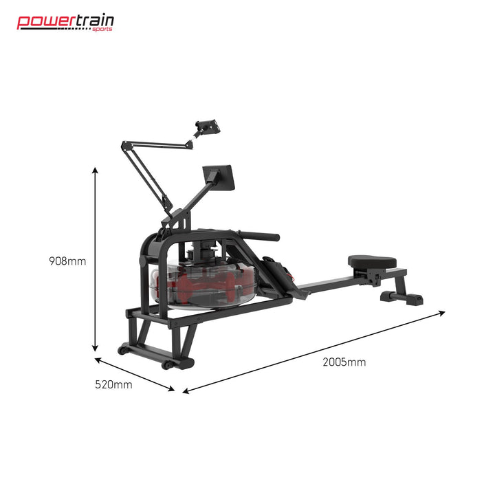 Powertrain 13L Water Resistance Rowing Machine Rower