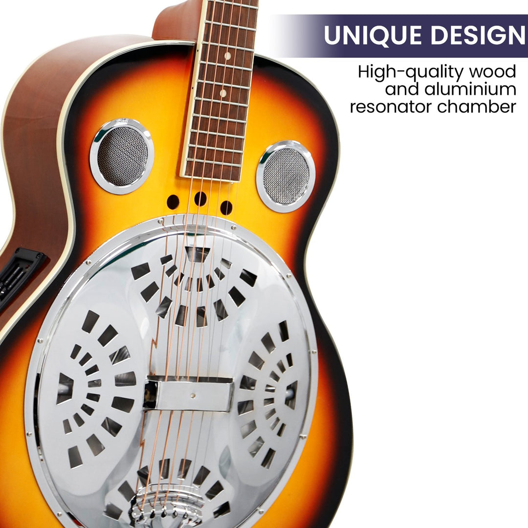 Karrera 40in Resonator Guitar - Sunburst