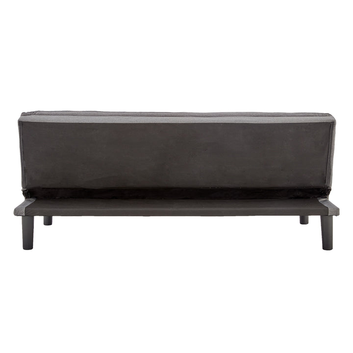 Sarantino 3 Seater Modular Faux Linen Fabric Sofa Bed Couch -Dark Grey