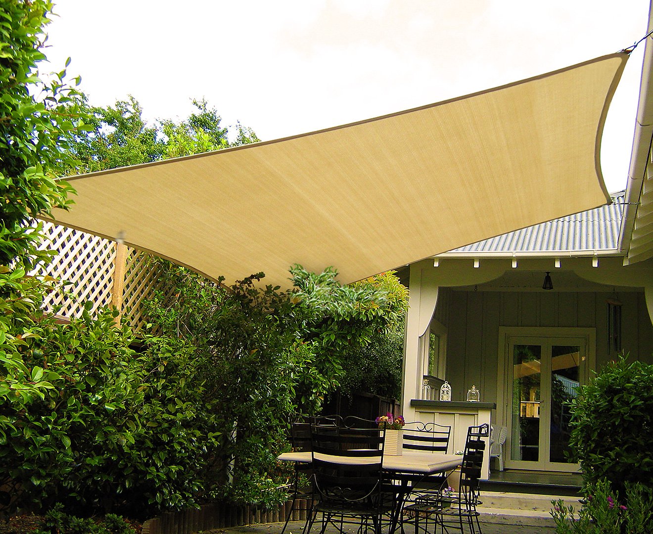 Wallaroo Rectangular Shade Sail: 3m x 5m - Sand