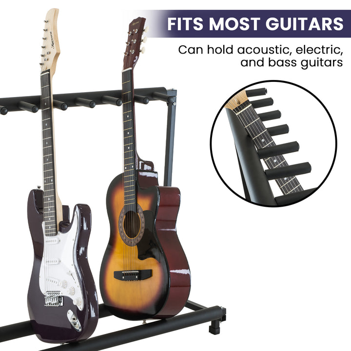 Karrera Steel Multi Guitar Stand for 7 Guitars