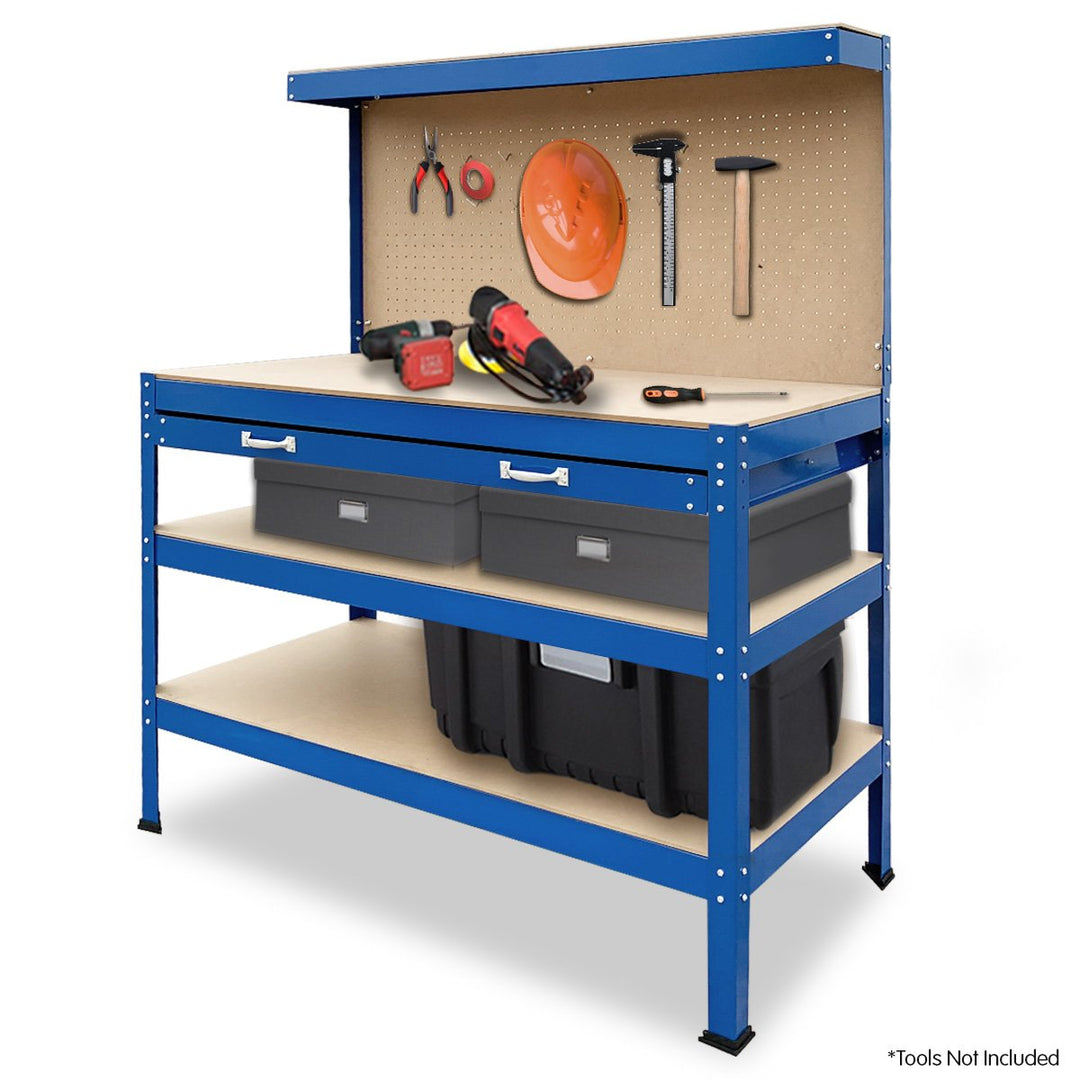 Kartrite 3-layered Work Bench Garage Storage Table Tool Shop Shelf