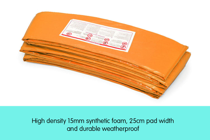 Kahuna 12ft Trampoline Replacement Pad Round - Orange