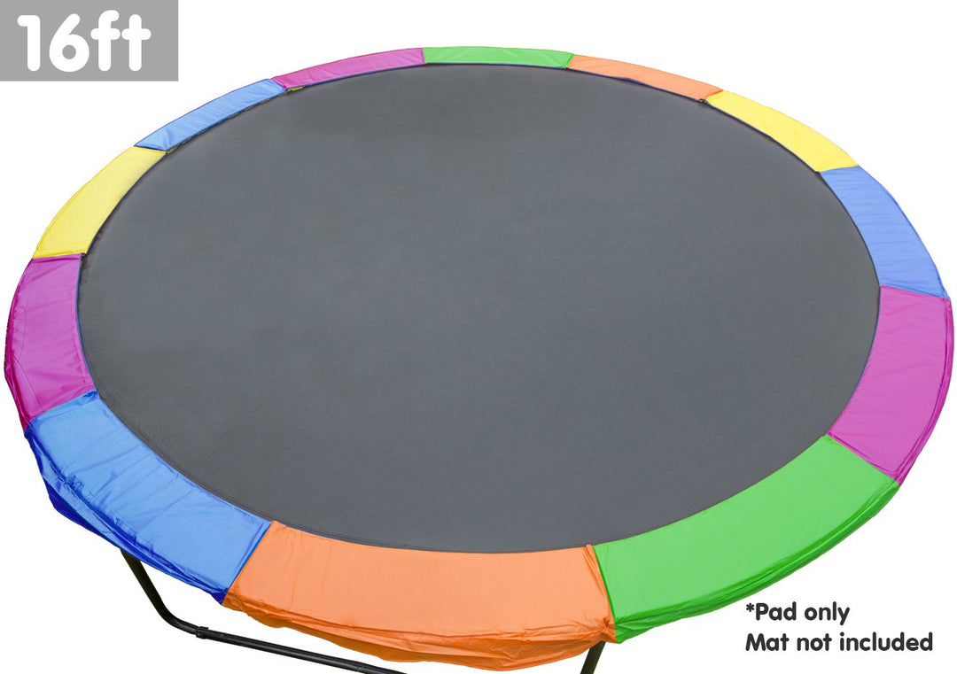 Kahuna 16ft Trampoline Replacement Pad Round - Rainbow