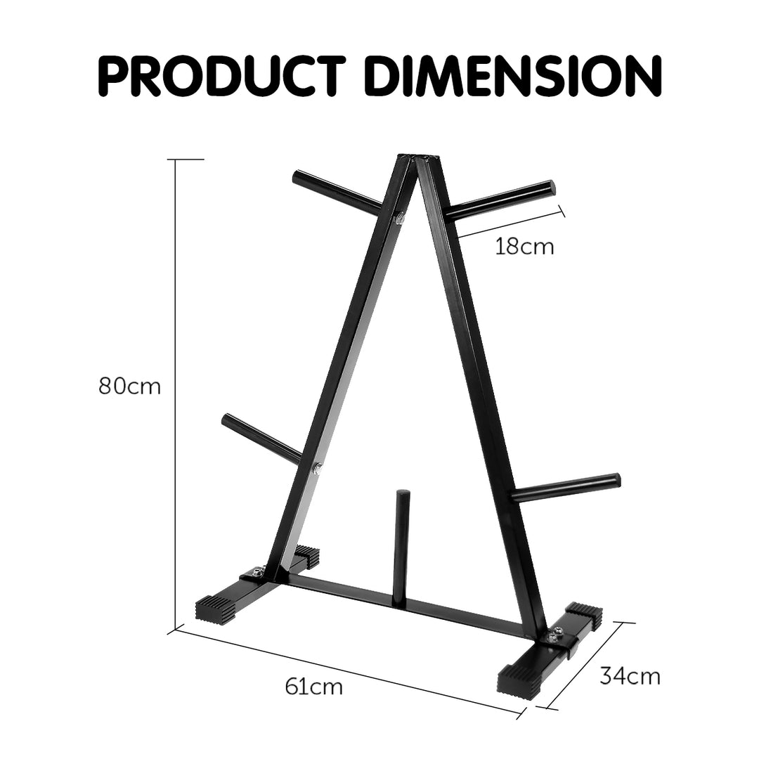 Powertrain Weight Plates Storage Home Gym Rack