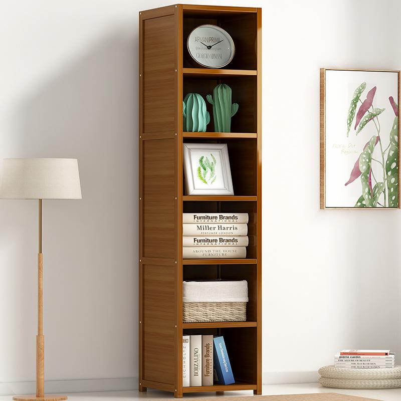 Solid Bamboo Corner Storage Organizer Plan Stand Book Shelf 5/6/7 Tier