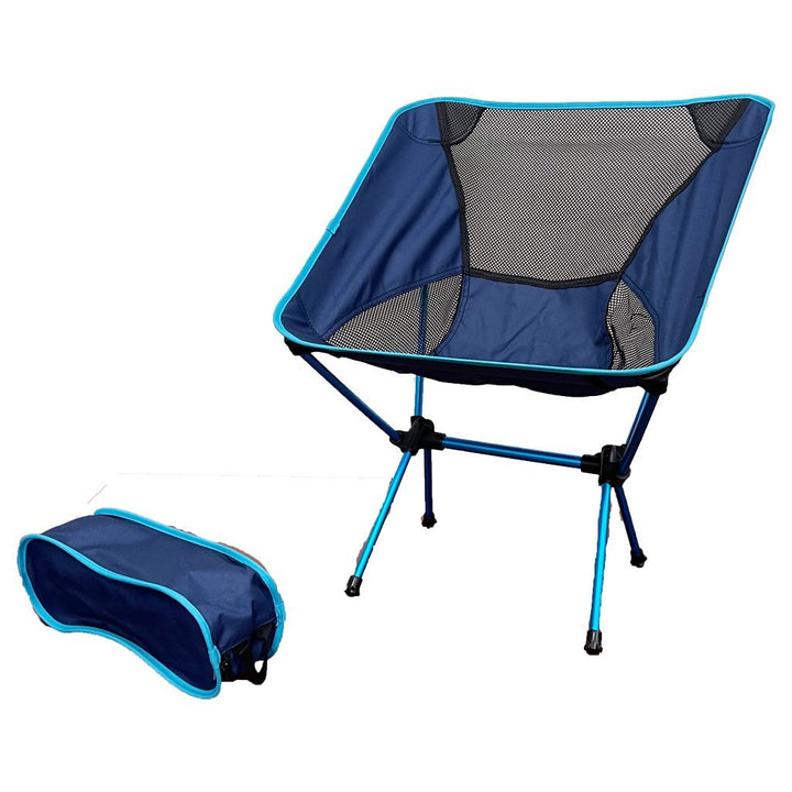 Ultralight Aluminum Alloy Folding Camping Camp Chair Outdoor Hiking Patio Backpacking Sky