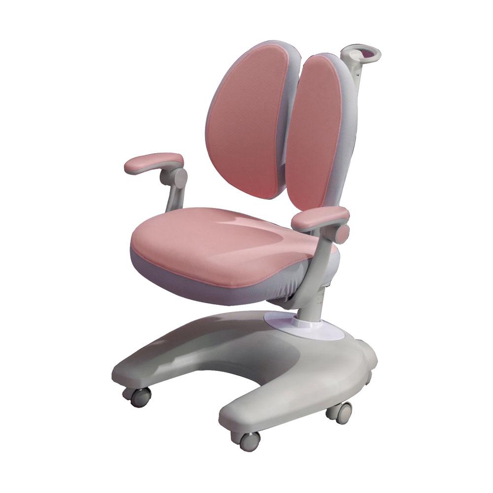 Solid Rubber Wood Height Adjustable Children Kids Ergonomic Study Chair Pink Only AU