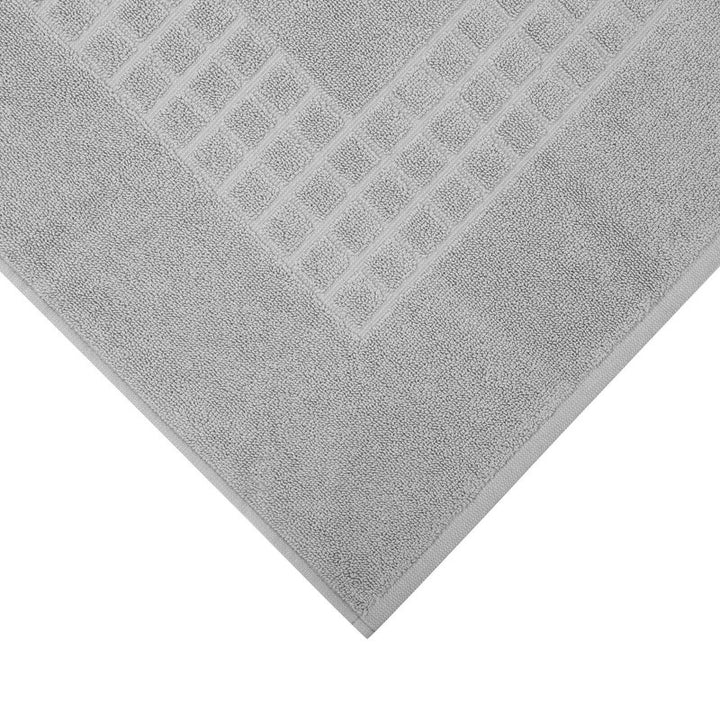 Microfiber Soft Non Slip Bath Mat Check Design (Grey)