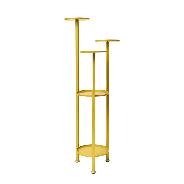 Plant Stand 100cm Planter Shelf Rack Display Steel 5 Tier GOLD